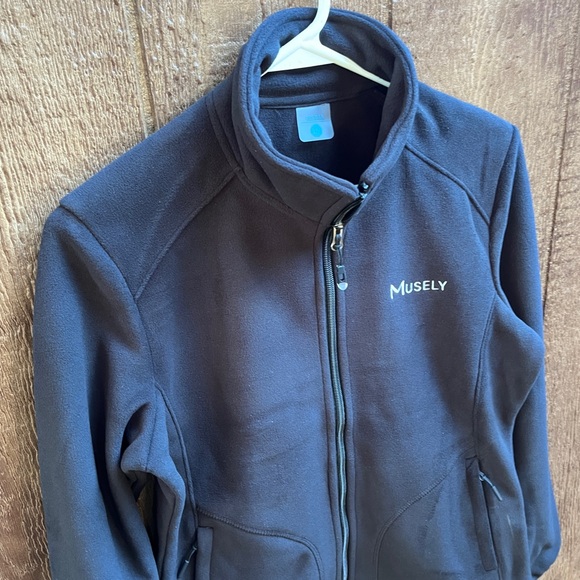 NEW Musely Black Fleece Zip-up Jacket Size Large - Picture 6 of 9